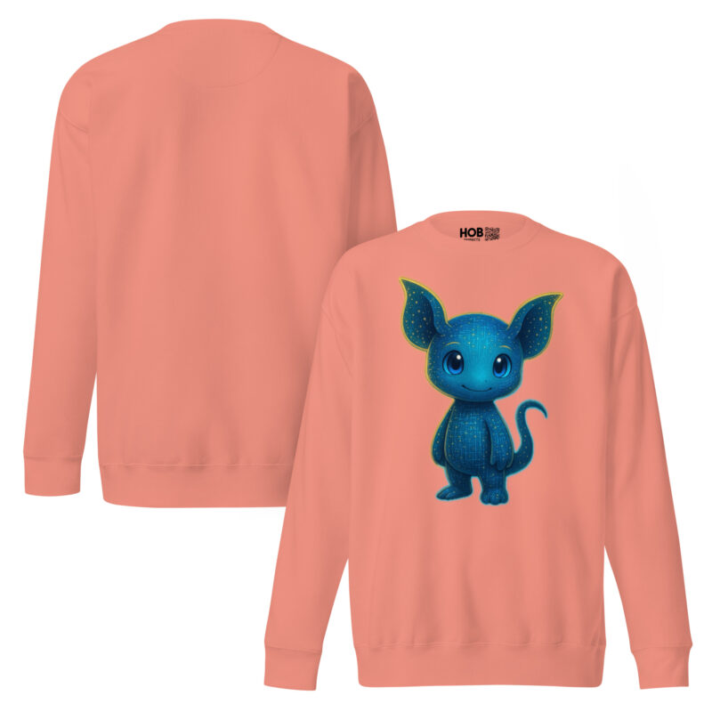 „Pixelwesen mit Herz“ – Unisex-Premium-Pullover – Hoodies – HOB Products