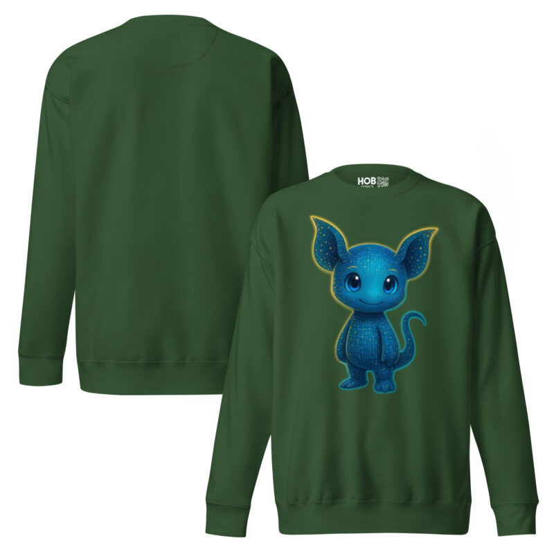 „Pixelwesen mit Herz“ – Unisex-Premium-Pullover – Hoodies – HOB Products