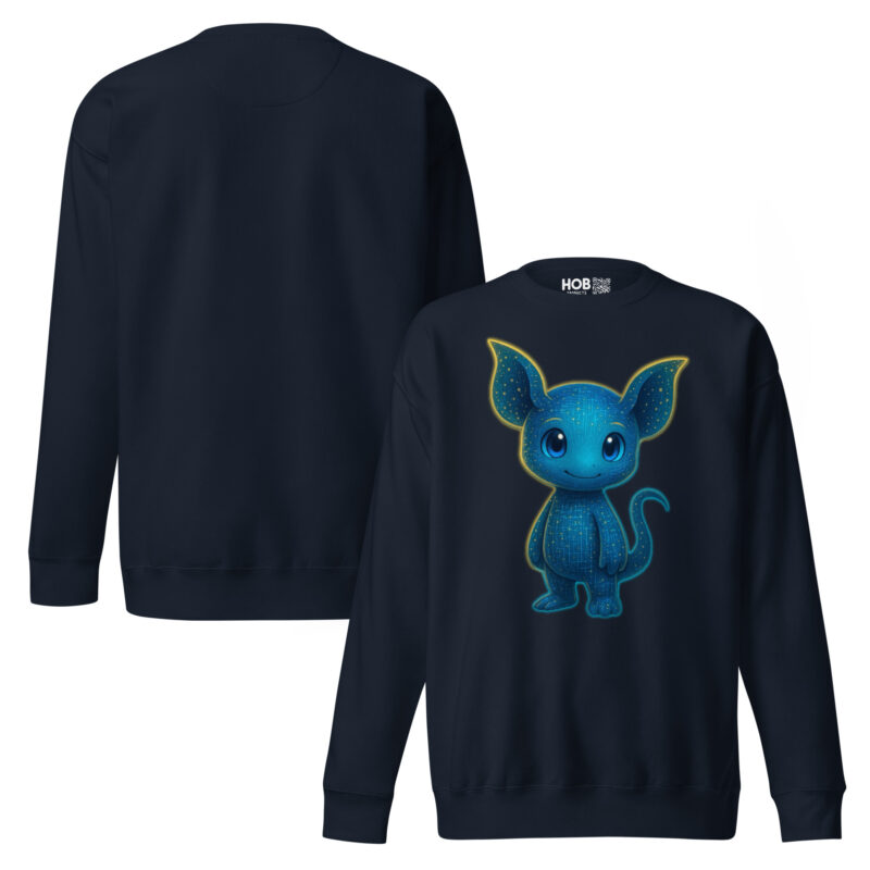 „Pixelwesen mit Herz“ – Unisex-Premium-Pullover – Hoodies – HOB Products