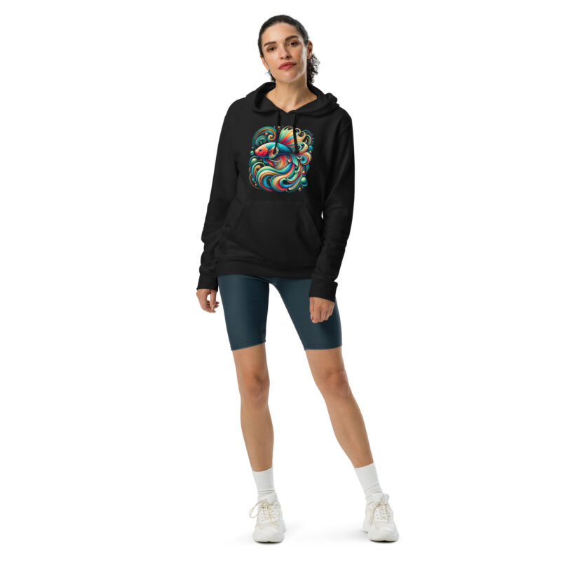 „Farbenflash im Fischformat“ – adidas Fleece-Hoodie – Adidas – HOB Products