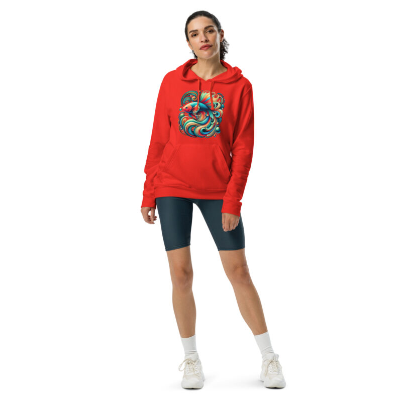 „Farbenflash im Fischformat“ – adidas Fleece-Hoodie – Adidas – HOB Products
