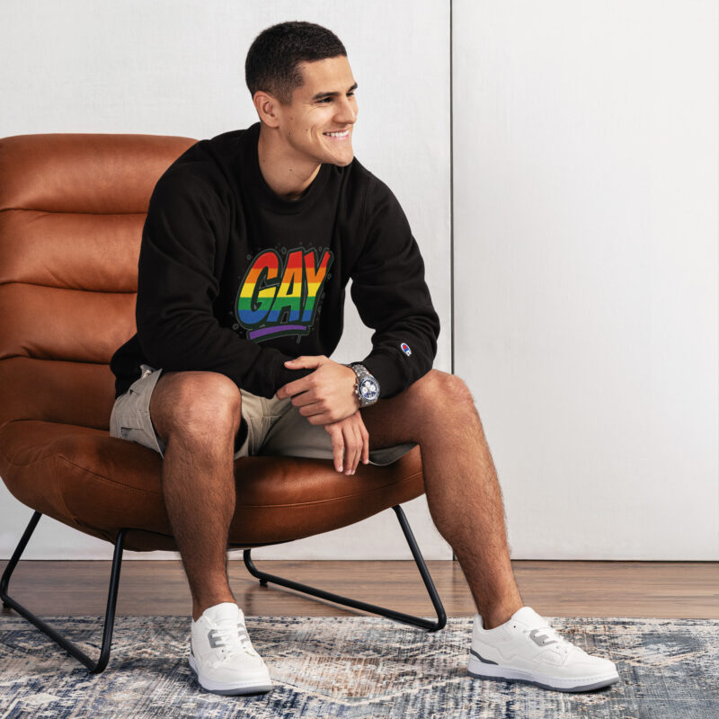 „Laut. Proud. Und sowas von bunt.“ – Champion-Pullover – Champion – HOB Products