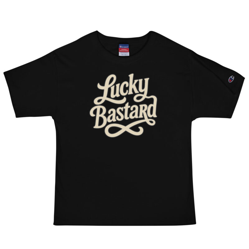 „Lucky Bastard“ – Champion-Herren-T-Shirt – Champion – HOB Products