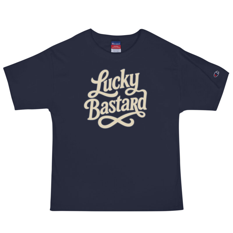 „Lucky Bastard“ – Champion-Herren-T-Shirt – Champion – HOB Products