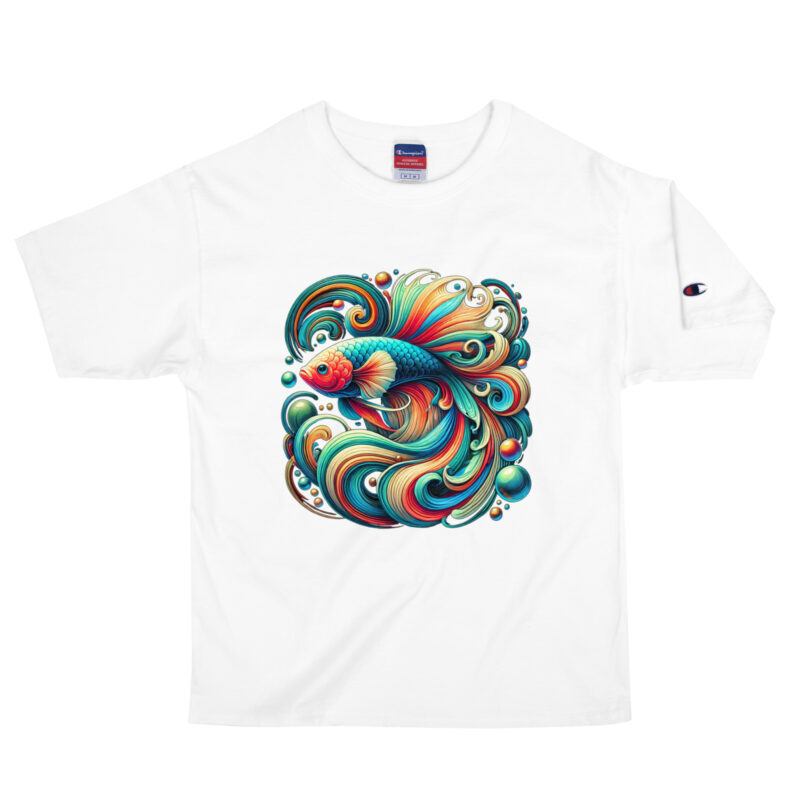 „Farbenflash im Fischformat“ – Champion-Herren-T-Shirt – Champion – HOB Products