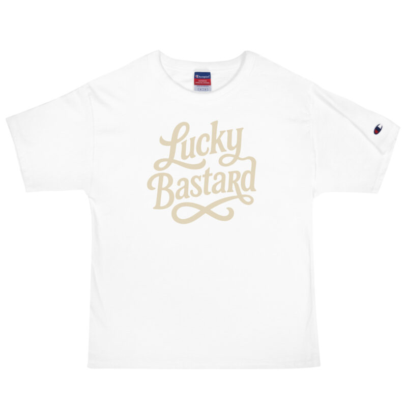 „Lucky Bastard“ – Champion-Herren-T-Shirt – Champion – HOB Products