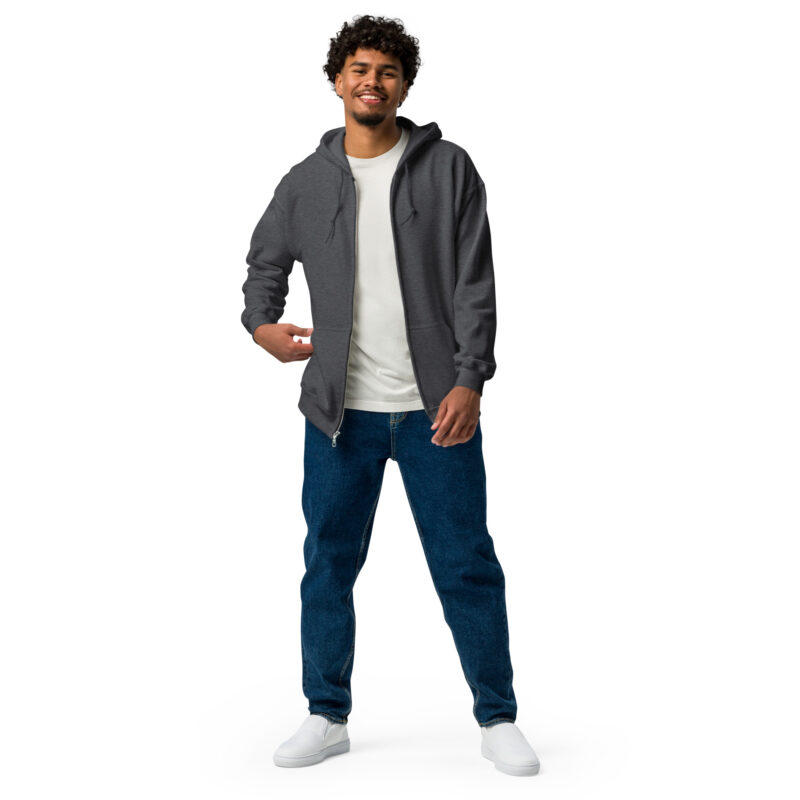 „Eiskalt erwischt“ – Unisex Heavy-Blend Zip Hoodie – Zipper – HOB Products
