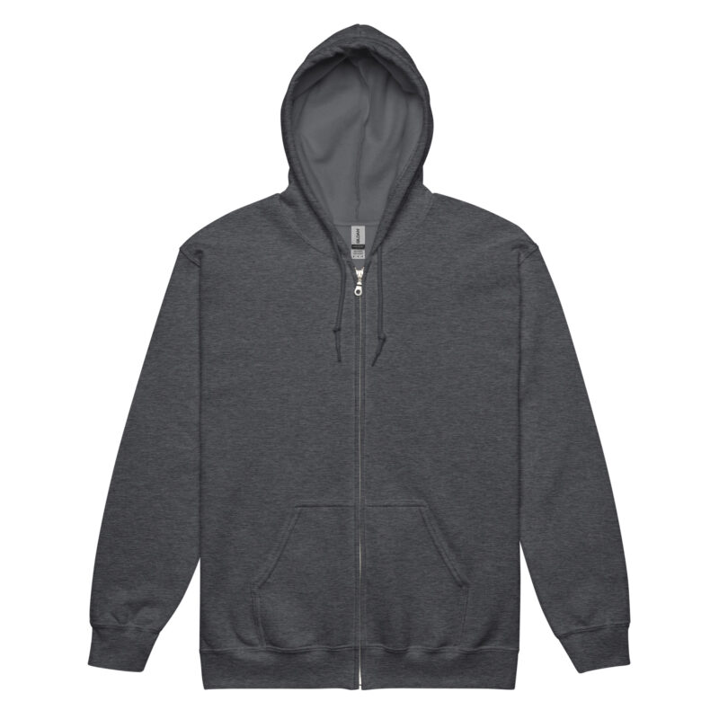 „Gestickt? Denkste!“ – Unisex Heavy-Blend Zip Hoodie – Zipper – HOB Products