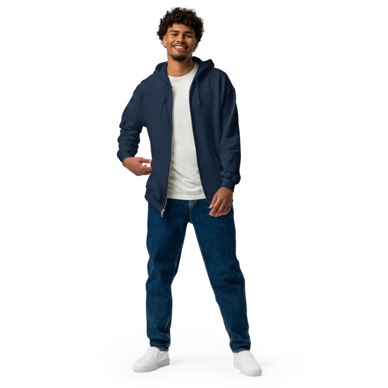 „Eiskalt erwischt“ – Unisex Heavy-Blend Zip Hoodie – Zipper – HOB Products