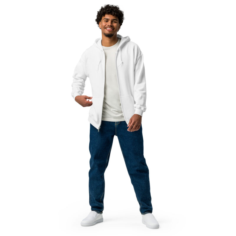 „Eiskalt erwischt“ – Unisex Heavy-Blend Zip Hoodie – Zipper – HOB Products