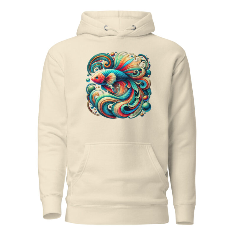 „Farbenflash im Fischformat“ – Unisex-Kapuzenpullover – Hoodies – HOB Products