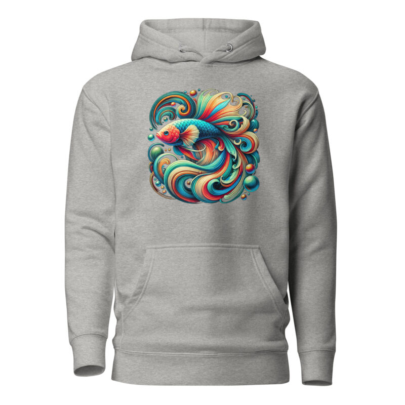 „Farbenflash im Fischformat“ – Unisex-Kapuzenpullover – Hoodies – HOB Products
