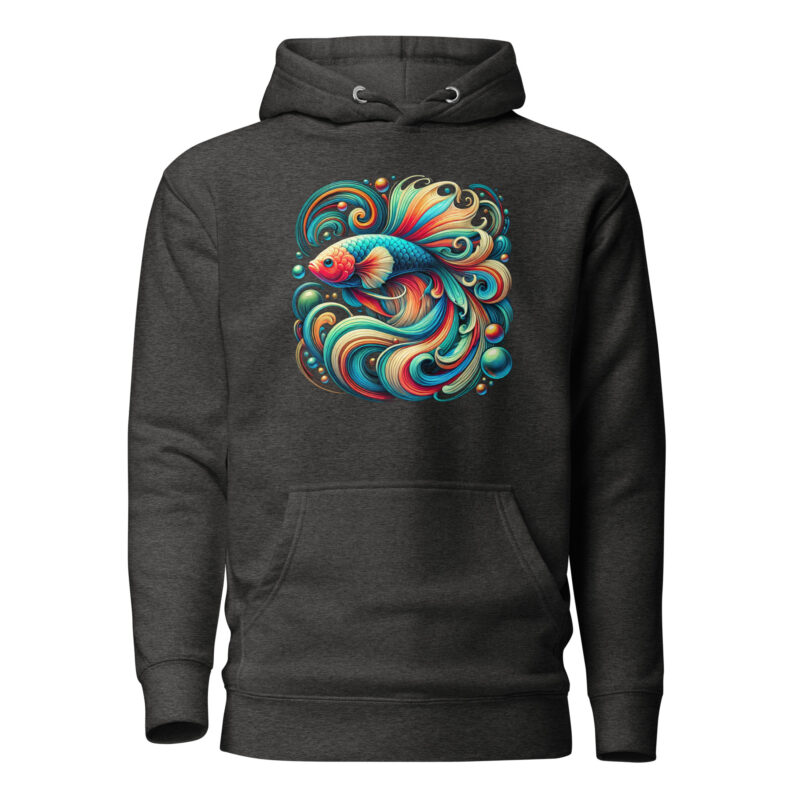 „Farbenflash im Fischformat“ – Unisex-Kapuzenpullover – Hoodies – HOB Products
