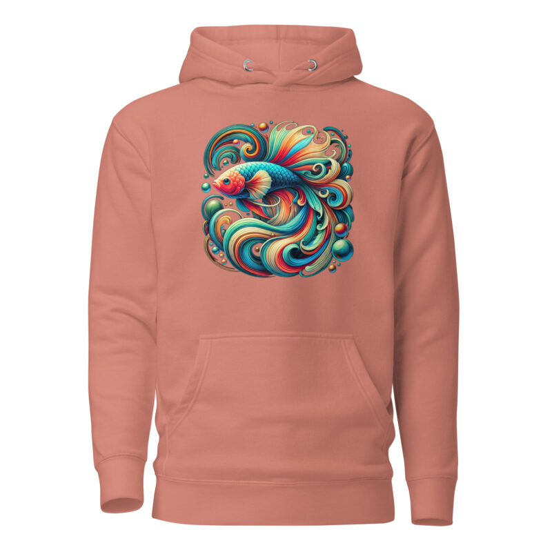 „Farbenflash im Fischformat“ – Unisex-Kapuzenpullover – Hoodies – HOB Products