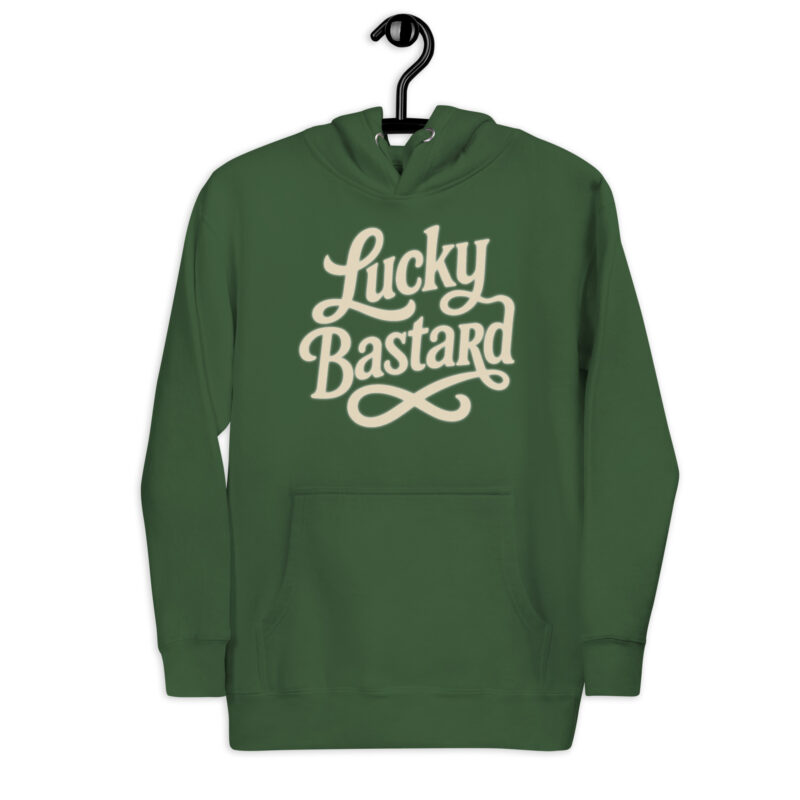 „Lucky Bastard“ – Unisex-Kapuzenpullover – Hoodies – HOB Products