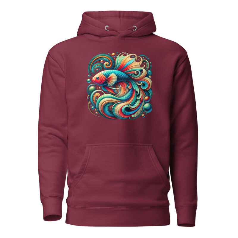 „Farbenflash im Fischformat“ – Unisex-Kapuzenpullover – Hoodies – HOB Products