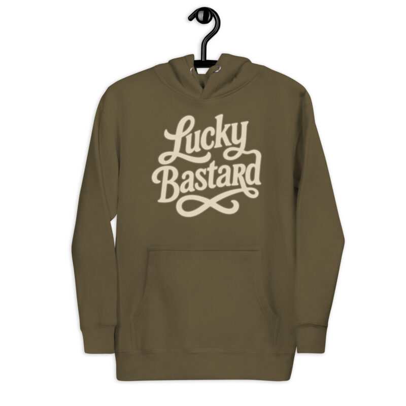 „Lucky Bastard“ – Unisex-Kapuzenpullover – Hoodies – HOB Products