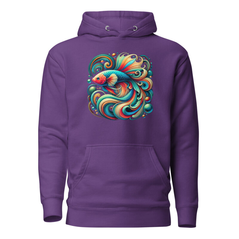 „Farbenflash im Fischformat“ – Unisex-Kapuzenpullover – Hoodies – HOB Products