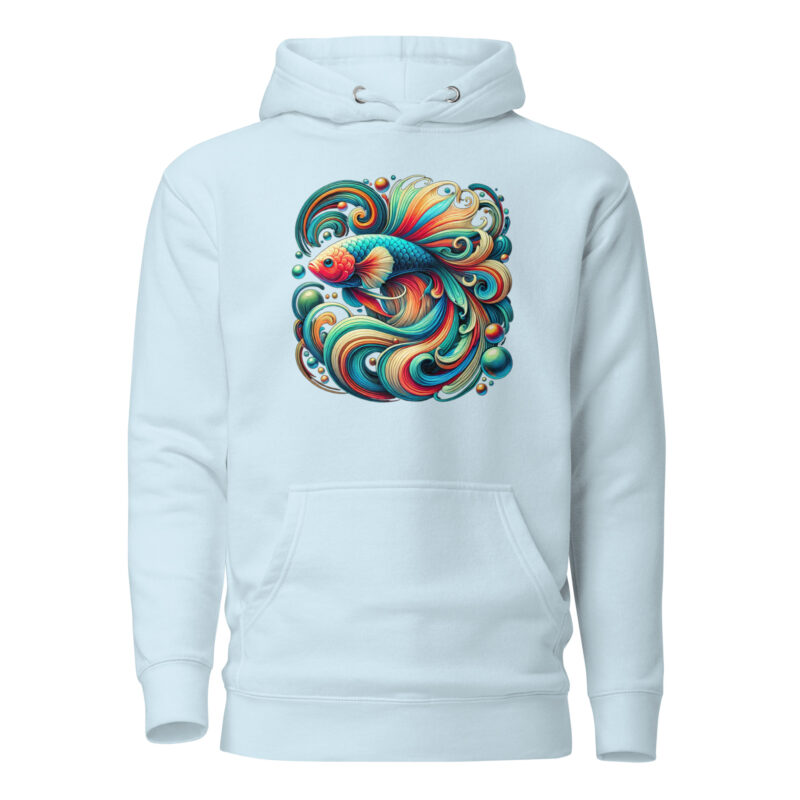 „Farbenflash im Fischformat“ – Unisex-Kapuzenpullover – Hoodies – HOB Products