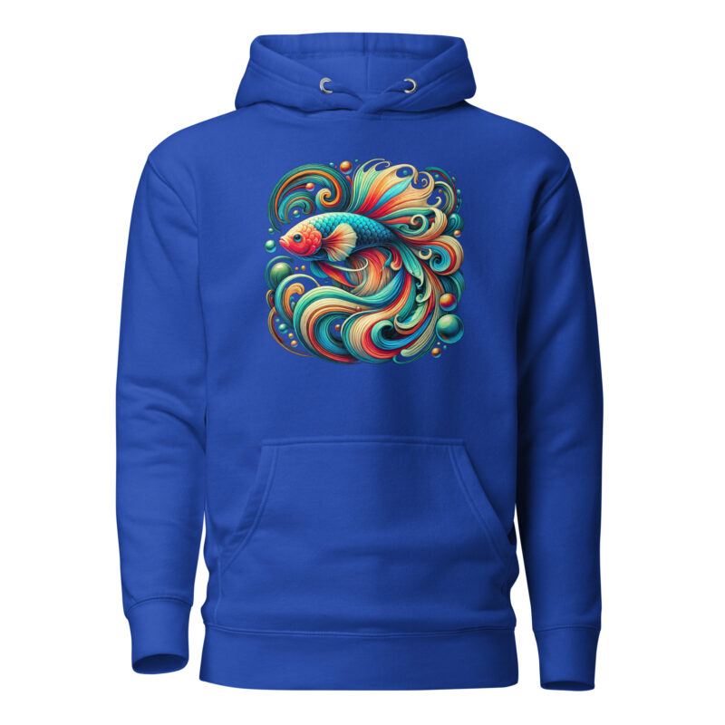 „Farbenflash im Fischformat“ – Unisex-Kapuzenpullover – Hoodies – HOB Products