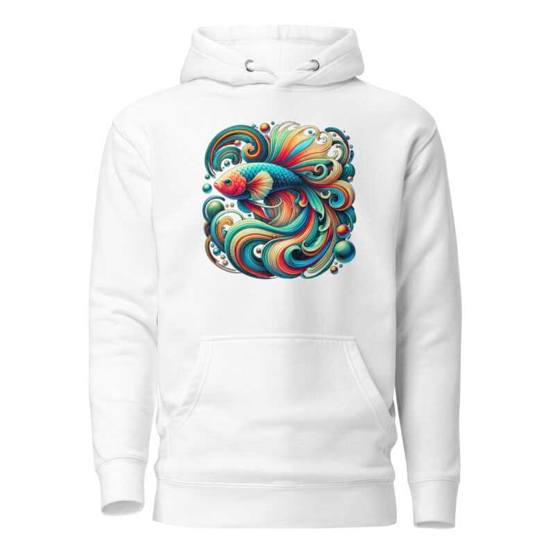 „Farbenflash im Fischformat“ – Unisex-Kapuzenpullover – Hoodies – HOB Products