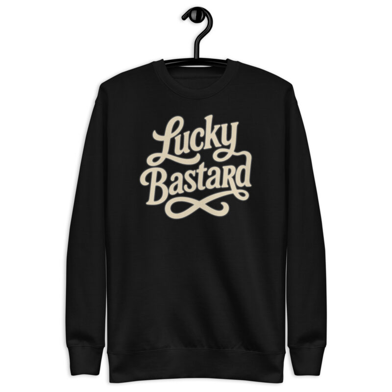 „Lucky Bastard“ – Unisex-Premium-Pullover – Pullover – HOB Products