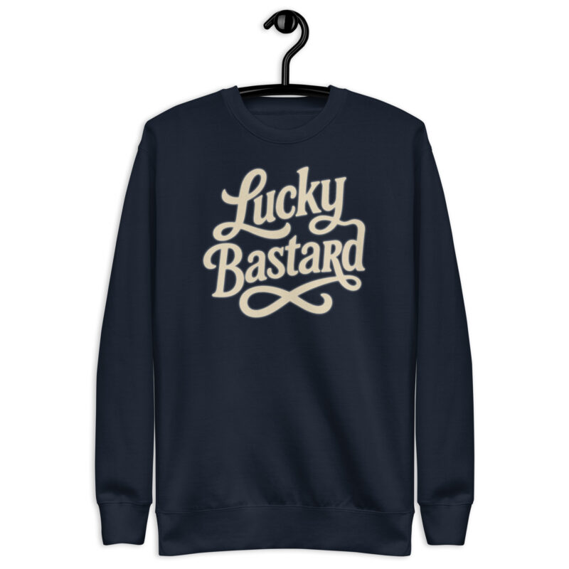 „Lucky Bastard“ – Unisex-Premium-Pullover – Pullover – HOB Products