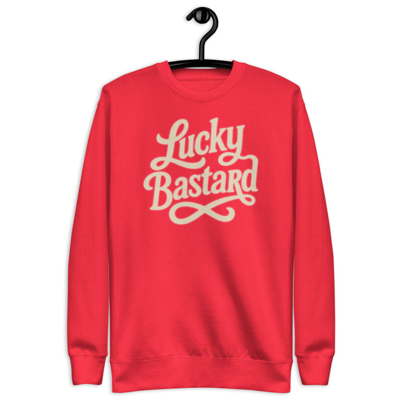 „Lucky Bastard“ – Unisex-Premium-Pullover – Pullover – HOB Products