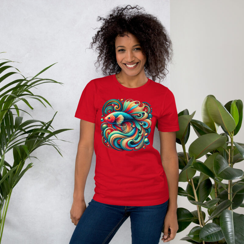 „Farbenflash im Fischformat“ – Unisex-T-Shirt – T-Shirts – HOB Products